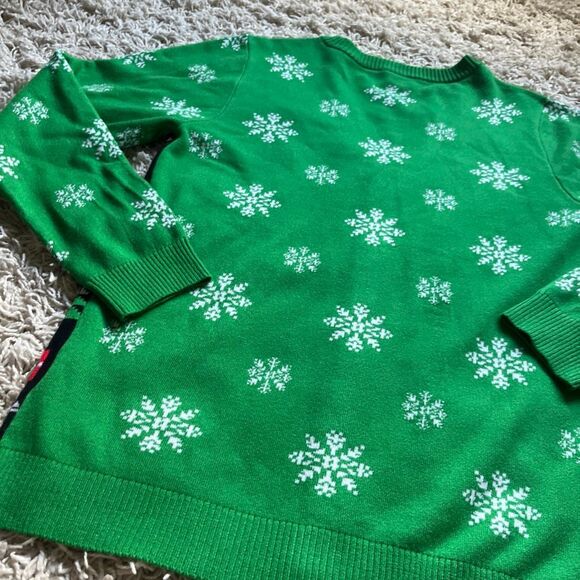 The SImpsons Santa Bart Ugly Christmas Cardigan Sweater Size Large EUC - Picture 10 of 11